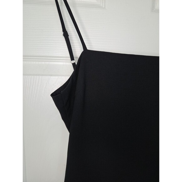 Lulu's Sz S Black Short Dress Spaghetti Strap Cut Out Back Tie Across Top Hoco - Picture 2 of 8